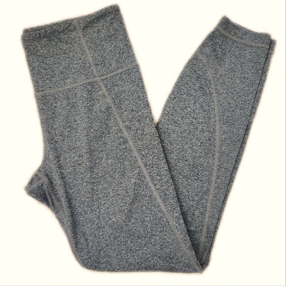 Athleta dark heather gray athletic leggings, medium tall, size MT - Picture 1 of 9
